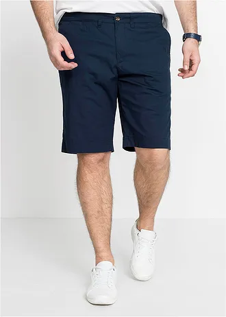 Chino bermuda, regular fit, Kleur: donkerblauw - mat turkoois