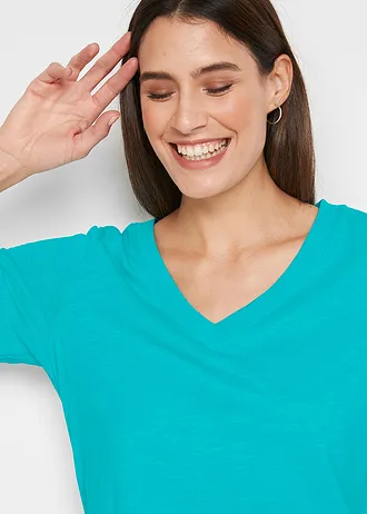 Tričko z čisté bavlny • aqua • bonprix obchod