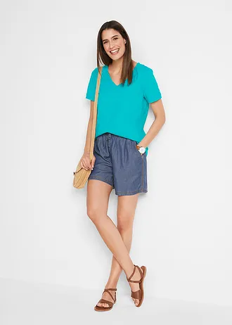 Tričko z čisté bavlny • aqua • bonprix obchod