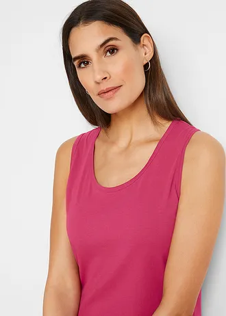 Dlouhé šaty z čisté bavlny (2 ks v balení) • šedobéžová s květy + bobulově červená • bonprix obchod