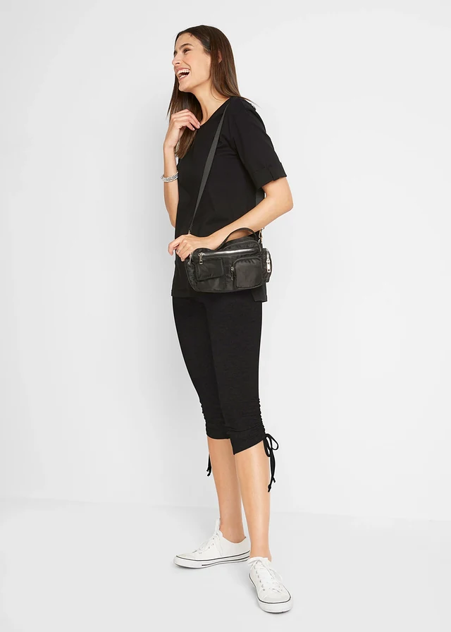 Lot de 2 leggings corsaire avec fronces • noir + noir • product-page.page-title-suffix