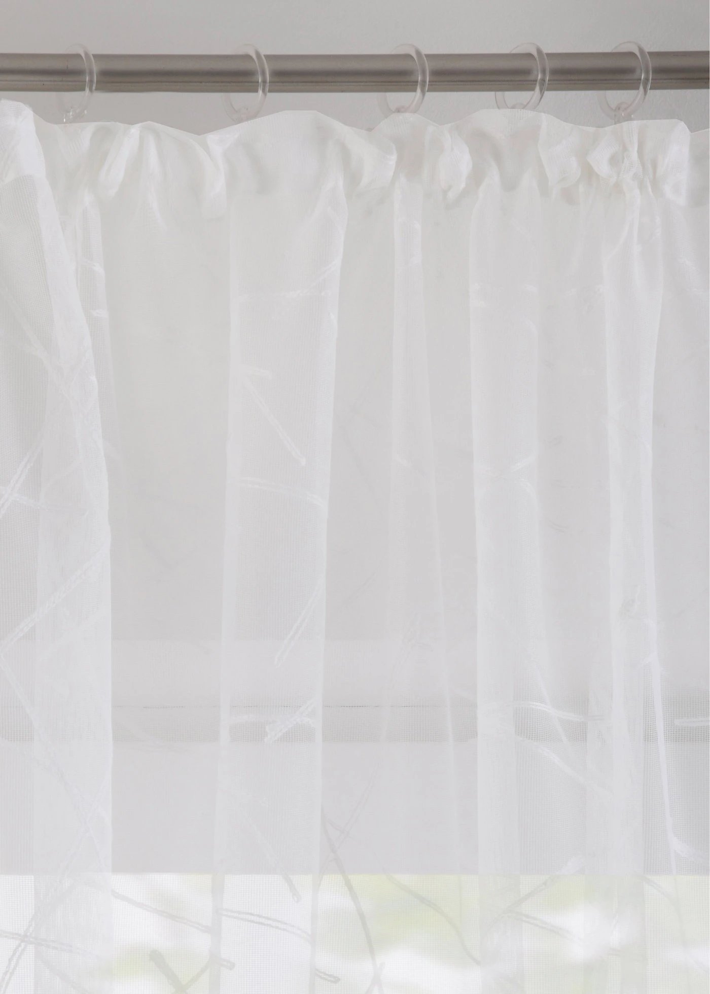 Transparant jacquard gordijn • wit • bonprix online shop