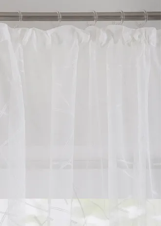 Transparant jacquard gordijn • wit • bonprix online shop
