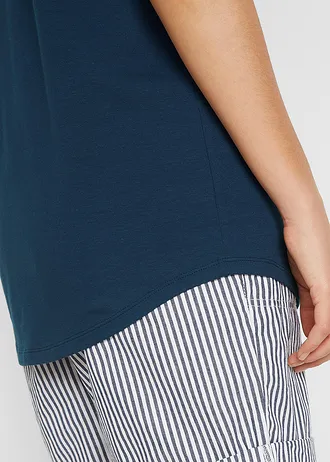 Katoenen T-shirt met maritieme print • donkerblauw met print • bonprix online shop