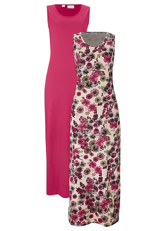 Lot de 2 robes longues 100% coton