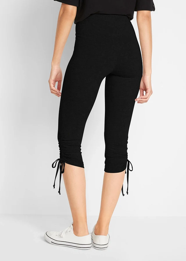 Lot de 2 leggings corsaire avec fronces • noir + noir • product-page.page-title-suffix