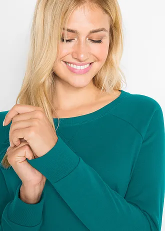 Sweatjurk • kobaltturkoois • bonprix online shop