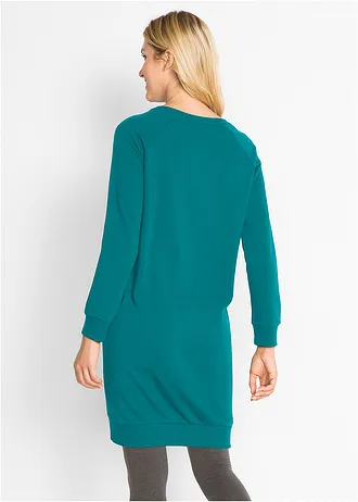 Robe sweat • turquoise cobalt • Boutique bonprix