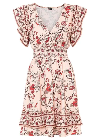 Robe en jersey, Couleur: abricot floral