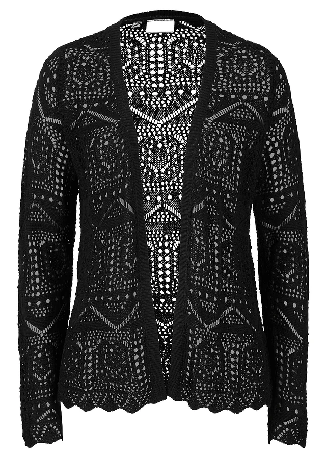 Gilet en maille ajourée