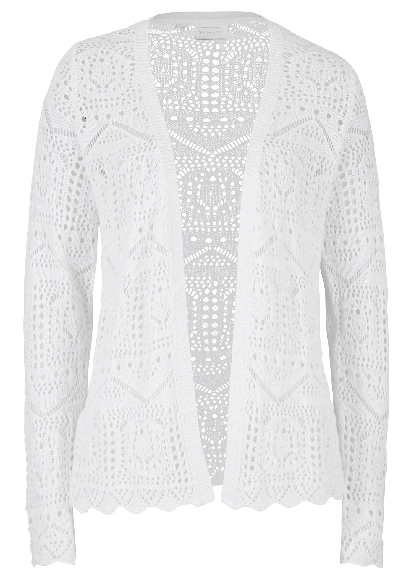 Ažurový pletený kabátek • bílá • bonprix obchod