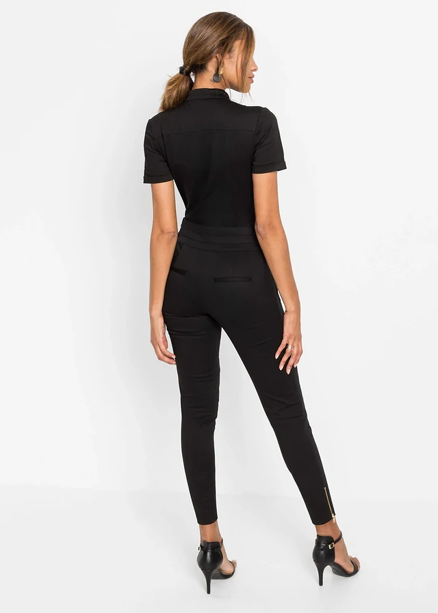 Jumpsuit, Kleur: zwart
