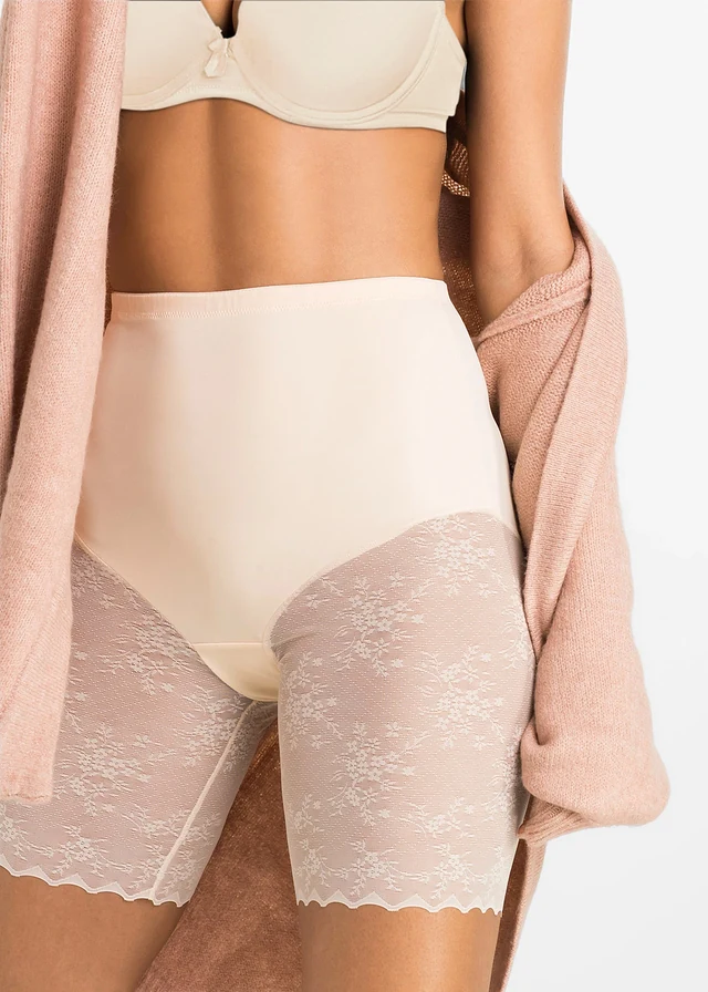 Corrigerende biker short, medium corrigerend, Kleur: poudre