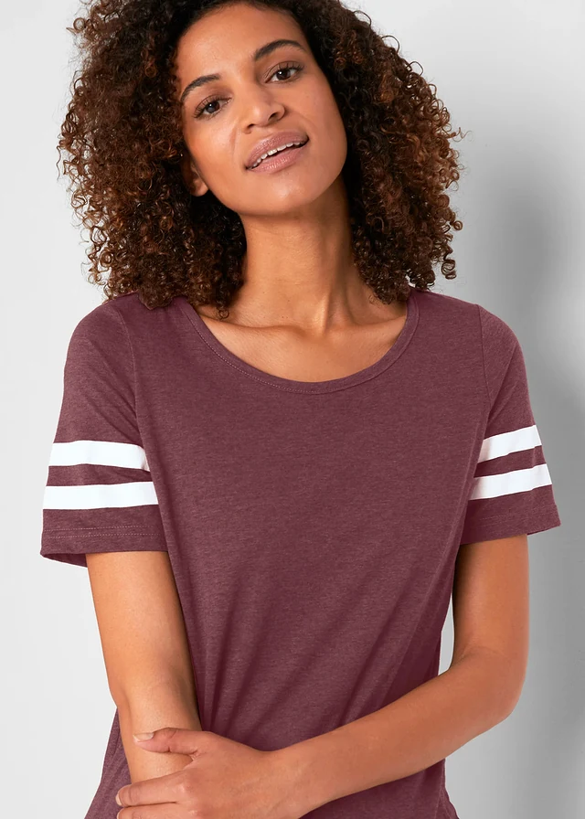 Lot de 2 T-shirts de sport légers • anthracite chiné + violet foncé chiné • product-page.page-title-suffix