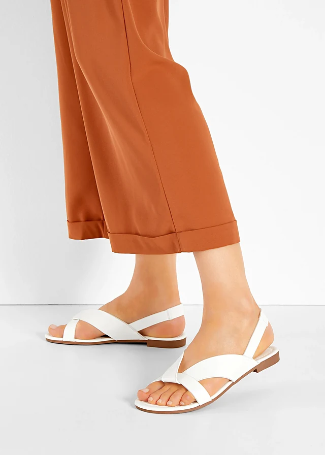 Sandales, Couleur: blanc