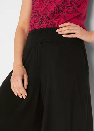 Bermude de jerse din amestec cu viscoză • negru • magazin bonprix