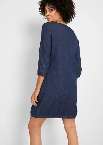 Robe en jean extensible • bleu foncé stone • Boutique bonprix