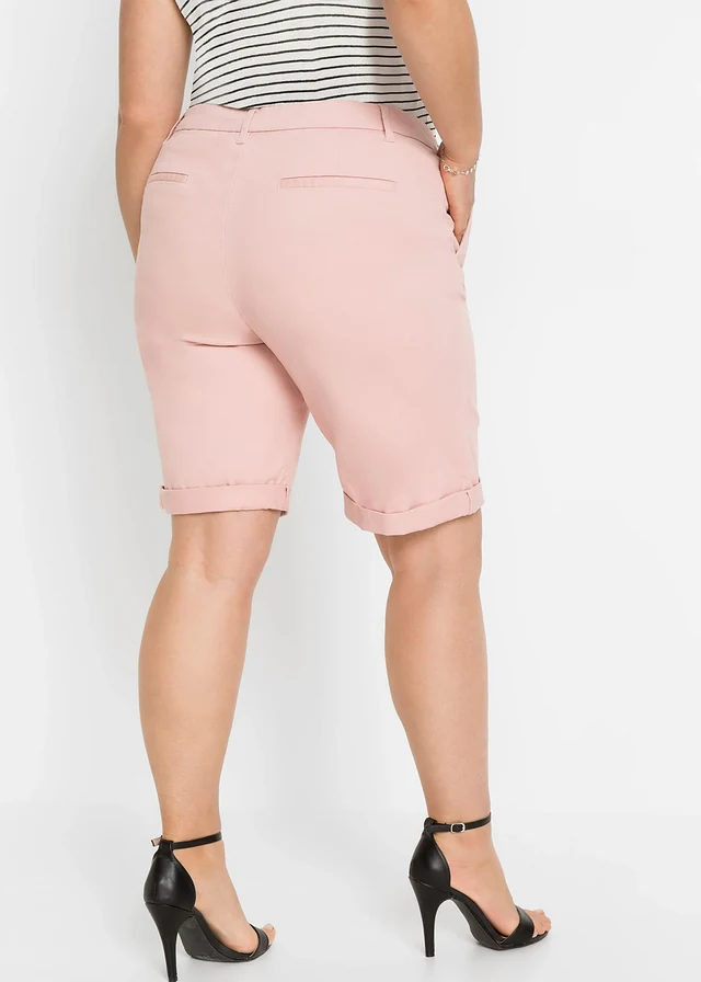 Stretch bermuda, Kleur: oudroze