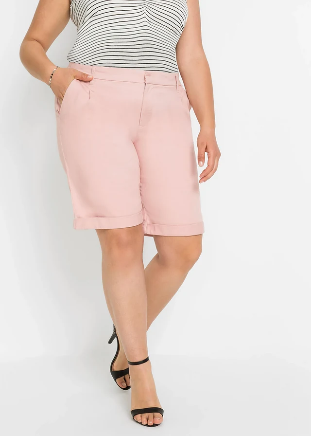 Stretch bermuda, Kleur: oudroze