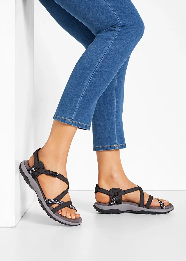 Sandales Skechers, Couleur: noir