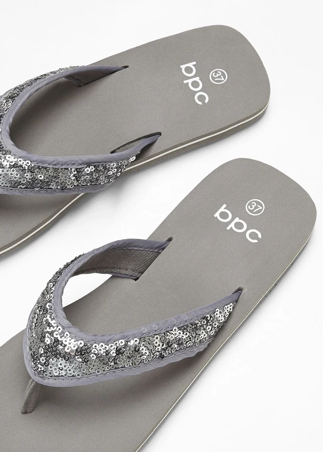 Mules entredoigt avec sequins • gris • product-page.page-title-suffix
