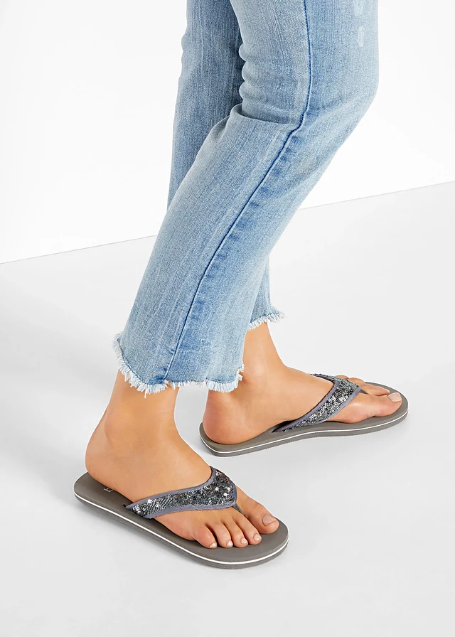 Mules entredoigt avec sequins • gris • product-page.page-title-suffix