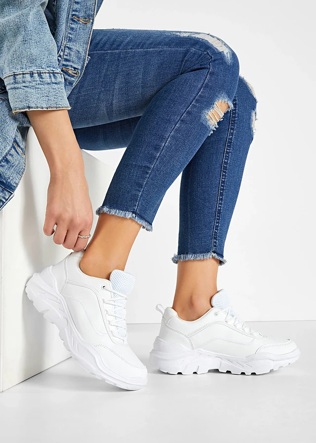 Chunky sneakers met een lichte zool • wit • product-page.page-title-suffix