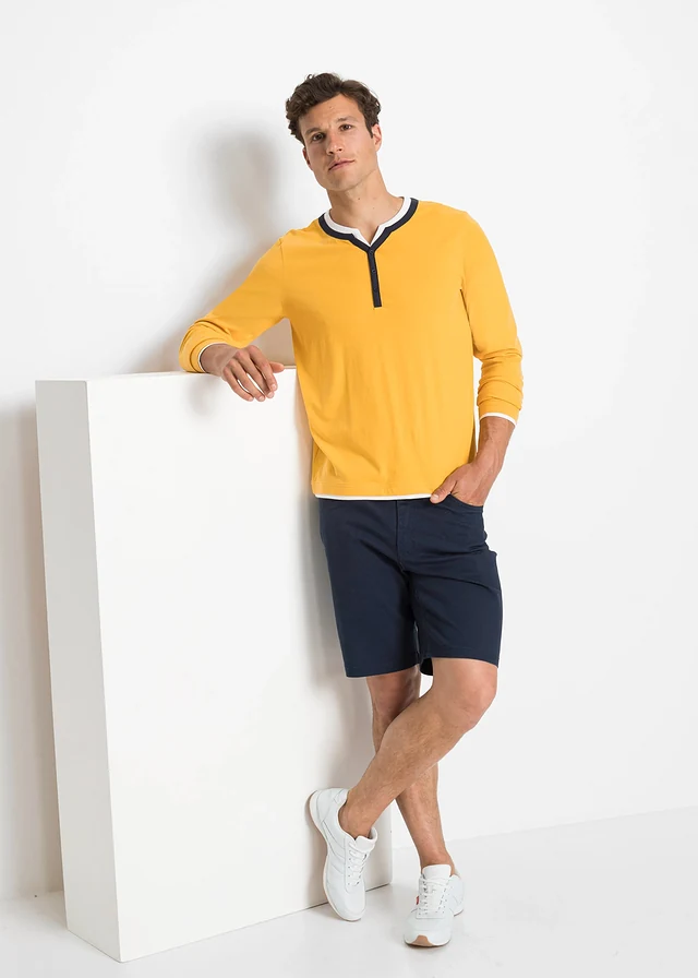 Classic fit stretch bermuda