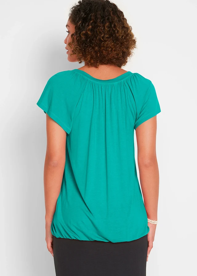 T-shirt en viscose extensible • émeraude • product-page.page-title-suffix