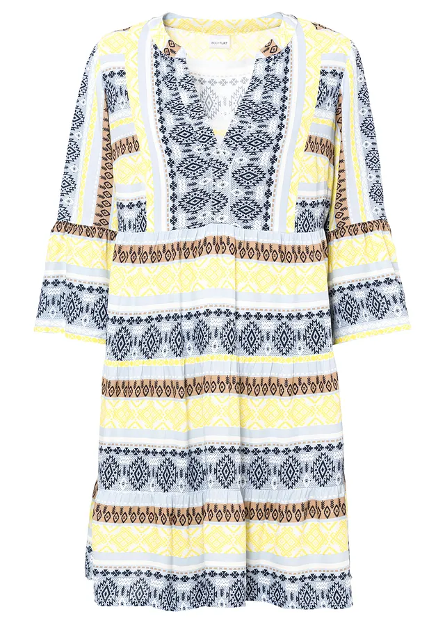 Rochie tip tunică din viscoză fluidă