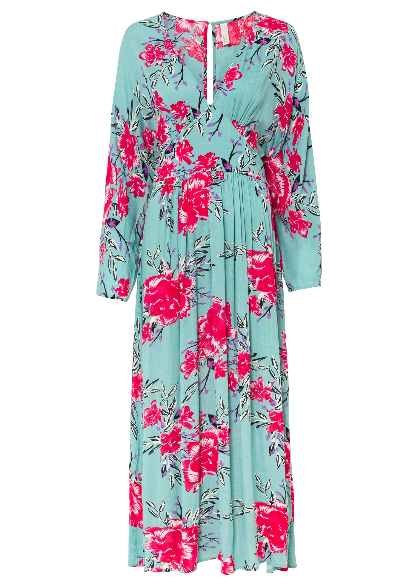 Robe longue • aigue-marine à fleurs • product-page.page-title-suffix