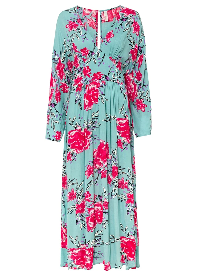 Robe longue • aigue-marine à fleurs • product-page.page-title-suffix