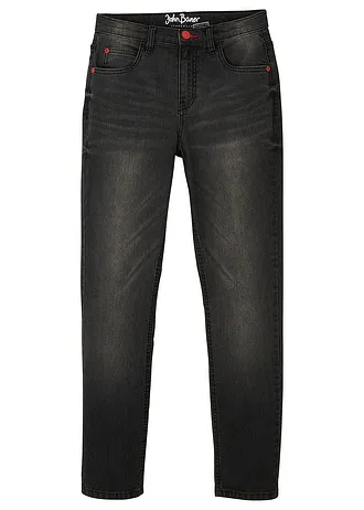 Jeans met coole wassing, slim fit • grey denim • bonprix online shop