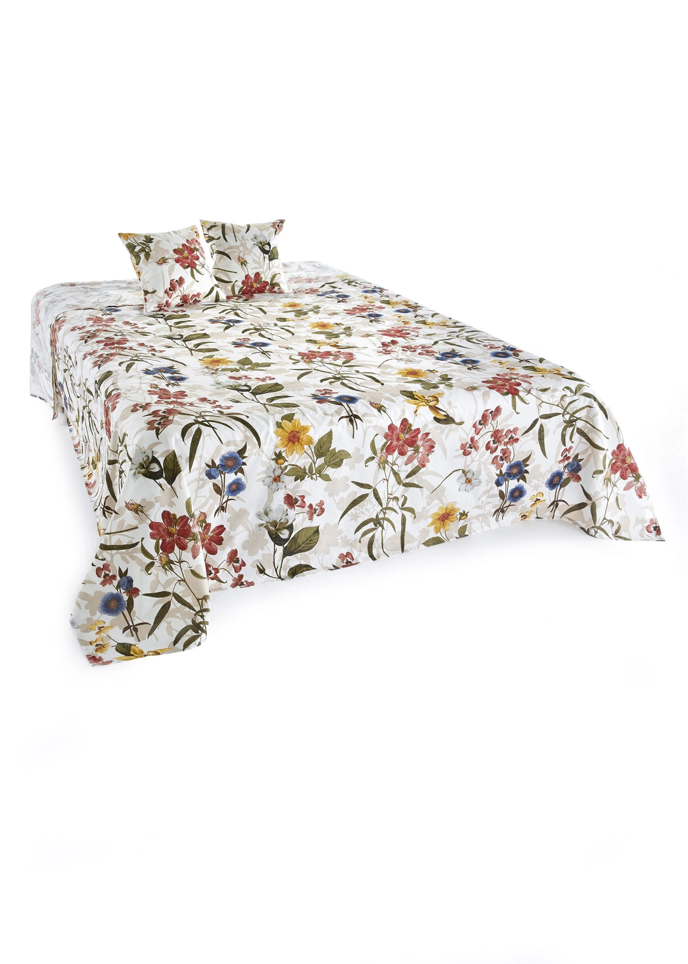 Lot de 2 housses de coussin à motif floral • beige • Boutique bonprix