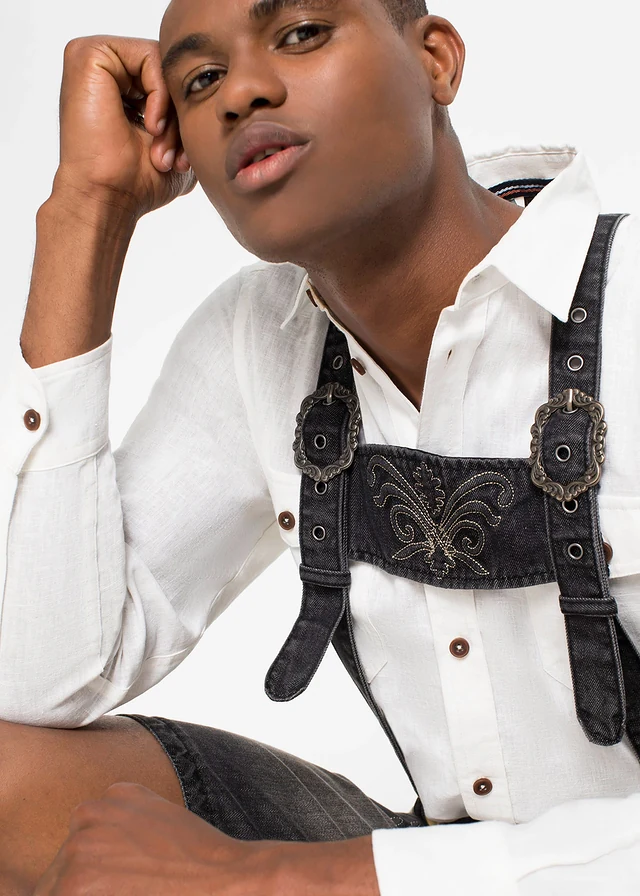 Tiroler jeans bermuda, regular fit • zwart denim • product-page.page-title-suffix