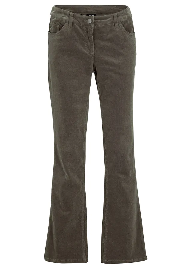 Pantaloni reiaţi cu stretch, evazați