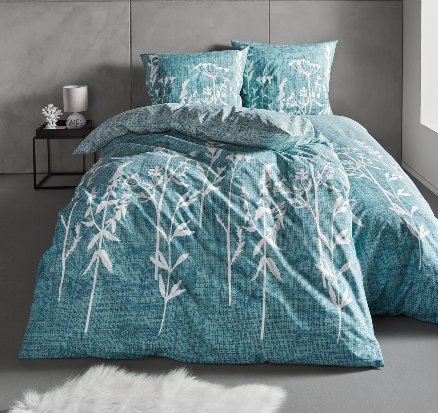 Parure de lit en linon • menthe • Boutique bonprix