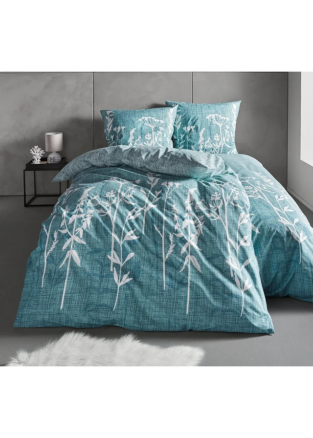 Parure de lit en linon, Couleur: menthe