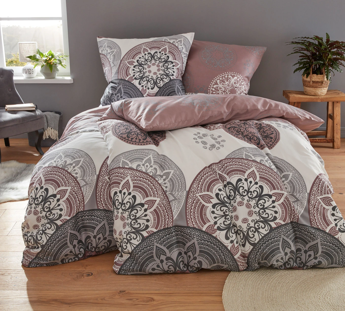 Povlečení z linonu • šedá • bonprix obchod