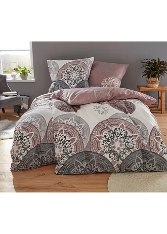 Parure de lit en linon, Couleur: gris