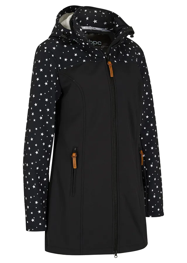 Canadiană din softshell cu fleece-teddy
