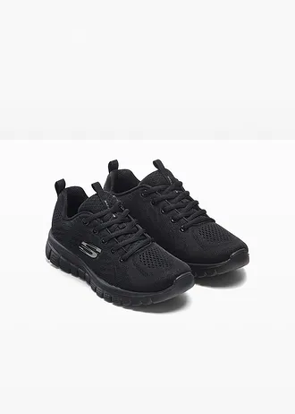 Sneakers Skechers confortables à mémoire de forme, Couleur: noir