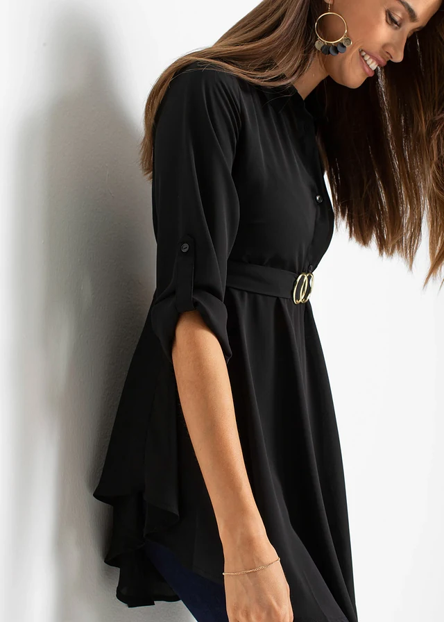 Tunique col chemise • noir • product-page.page-title-suffix