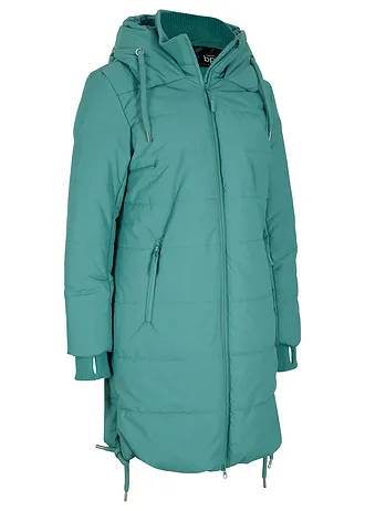 Lange gewatteerde jas, waterafstotend • rooksalie • bonprix online shop