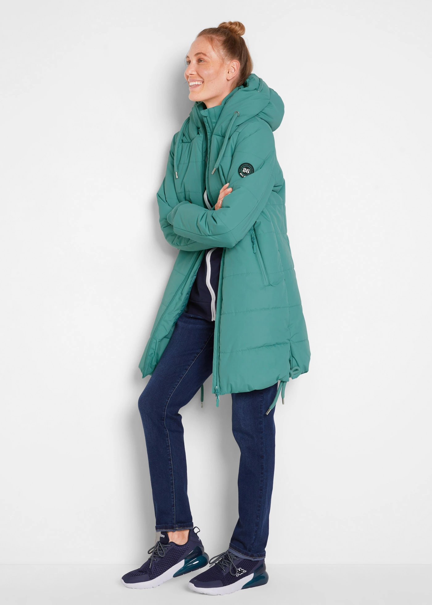 Vízlepergető steppelt kabát • füst zsályazöld
 • bonprix áruház