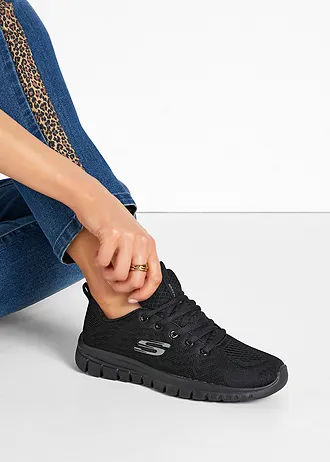 Pohodlné tenisky značky Skechers s paměťovou pěnou • černá • bonprix obchod