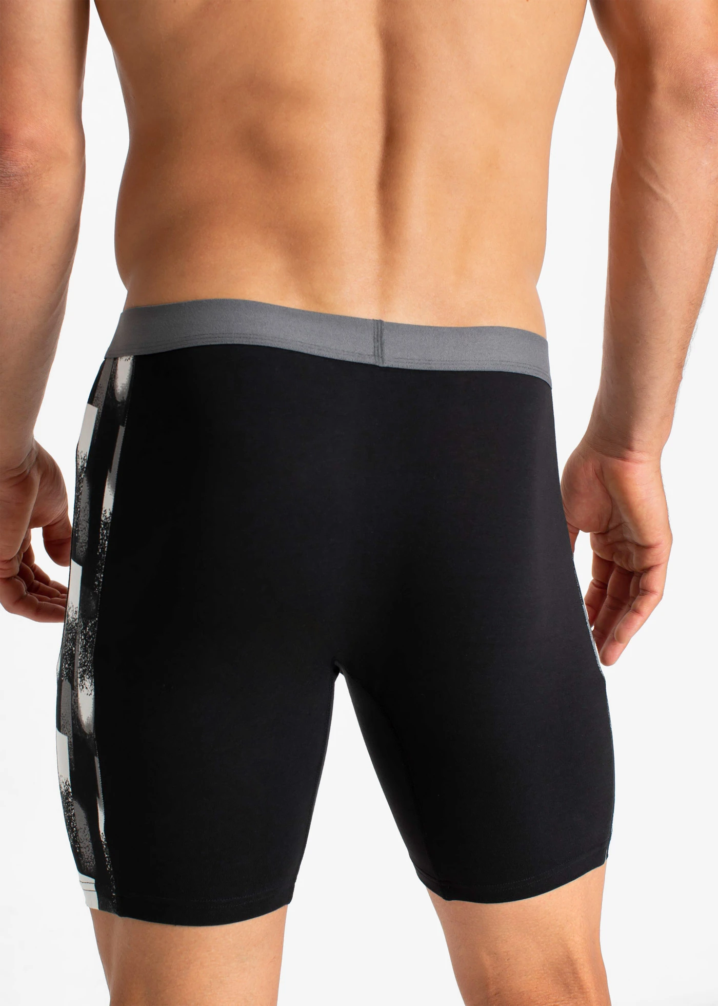 Lange boxershort met katoen (set van 2) • zwart gedessineerd • bonprix online shop