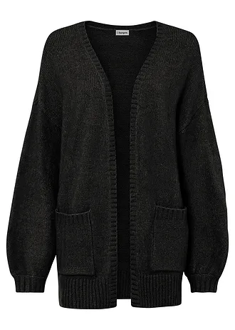 Pletený oversize kabátek • černá • bonprix obchod