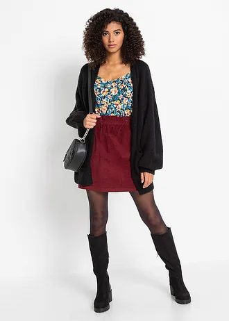 Kardigan oversize • czarny • sklep bonprix