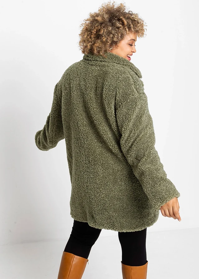 Manteau court, Couleur: olive